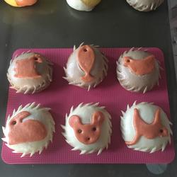 colorful steamed buns