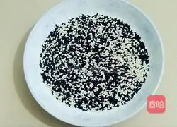 Illustration of how to make fried sesame pumpkin cake 4