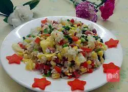 Illustration of home-cooked Yangzhou fried rice 12