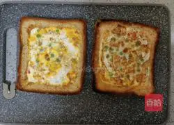 Illustration of how to make a sandwich breakfast 10