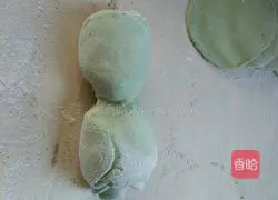 Illustration of how to make spinach rosette steamed buns 10