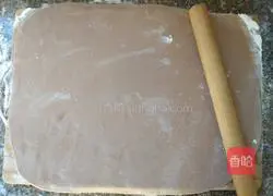 Illustration of how to make cocoa two-color steamed buns 14