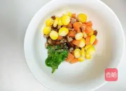 Illustration of how to make tea-flavored fried rice 4