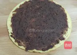 Illustration of how to make egg and bean paste cake 8