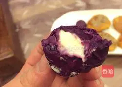 Illustration of how to make purple sweet potato balls and pumpkin pancakes 10