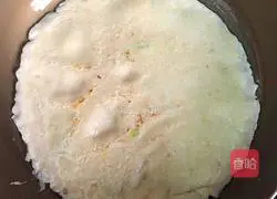 Illustration of how to make oatmeal and egg pancakes 4