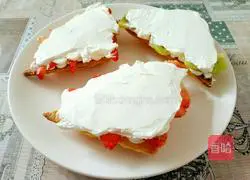 Illustration of how to make puff pastry cream sandwich 6