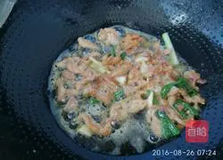 Illustration of how to make fried beans and noodles 10