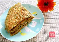 Illustration of how to make tartary buckwheat cake 7