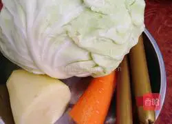 Illustration of how to make vegetable fried noodles 1