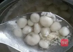 Illustration 6 of how to make glutinous rice balls stuffed with rose sugar and wine.