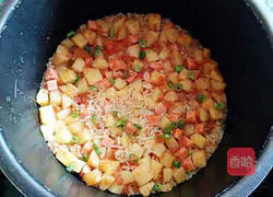 Potato braised rice recipe 12
