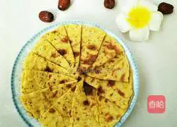 Red dates Illustration of how to make soybean dregs egg cake 10