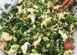 Illustration of home-style leek and egg dumplings 6