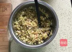 Illustration of how to make cabbage and pork dumplings 7