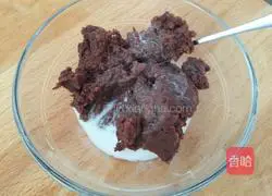 Illustration of how to make egg and bean paste cake 7