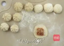 Illustration of how to make white radish buns 10