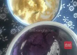Illustration of how to make two-color glutinous rice balls 2