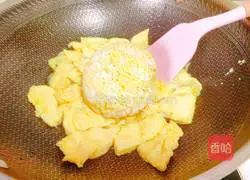 Egg Fried Rice Illustration of how to do it 16