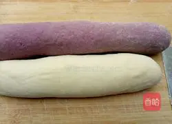 Double-color steamed buns Illustration of how to do it 6