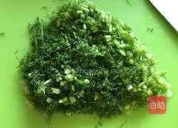 Illustration of how to make fennel pancakes 6