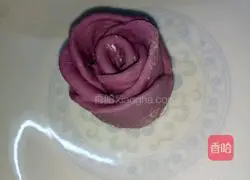 Illustration of how to make purple sweet potato and rose steamed buns 14