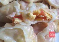 Tomato and egg dumplings Practice illustration 11