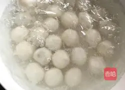 Illustration of how to make honey bean and sweet-scented osmanthus glutinous rice balls 7