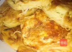 Illustration of how to make egg and dragon beard cake 5