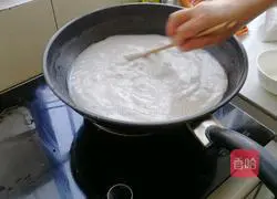 Water chestnut powder Illustration of making jelly 3