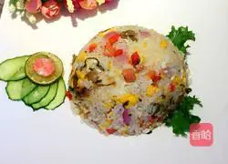 Illustration of how to make pickled cabbage and egg fried rice 6