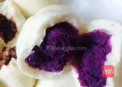 Illustration of how to make purple sweet potato buns 6