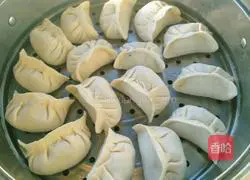 Illustration of how to make pork and leek dumplings 12