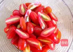 Illustration of how to make fried cherry tomatoes and egg noodles 3