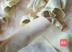 Illustration of how to make zucchini and pork wontons 8