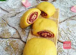 Pumpkin and Purple Sweet Potato Steamed Buns Recipe Illustration 7