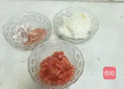 Illustration of how to make tomato sauce fried rice 2