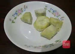 Illustration of how to make sweet potato and salt and pepper layer cake 1