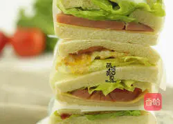 Illustration of how to make a sandwich 2