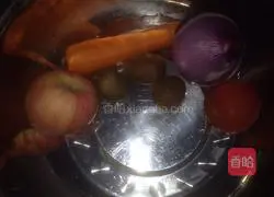 Illustration of how to make fruit and vegetable fried rice 1