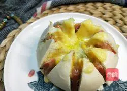 Illustration of how to make baked steamed buns 7