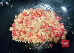 Illustration of how to make fruit fried rice 10