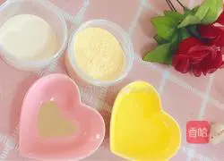 Illustration of making corn flour cake 1