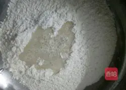 Illustration of making homemade sesame cakes 2