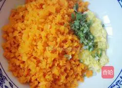 Illustration of how to make carrot and egg dumplings 7