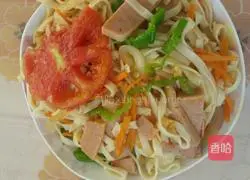 Illustration of home-style fried noodles 4