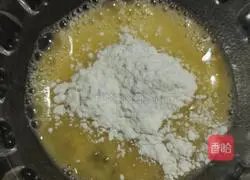 Illustration of how to make egg and scallion pancakes 4