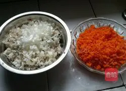 Carrot and lotus root Illustration of how to make pork dumplings 1