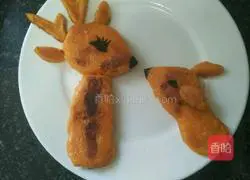 Illustration of how to make sika deer sweet potato cake 6