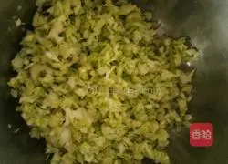 Cabbage Illustration of how to make shrimp cake 6